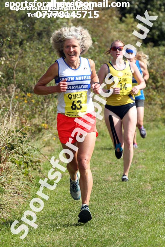 Senior womens relay 2019 Sunderland Harriers Open Cross Country. Photo:  David T. Hewitson/Sports for All Pics